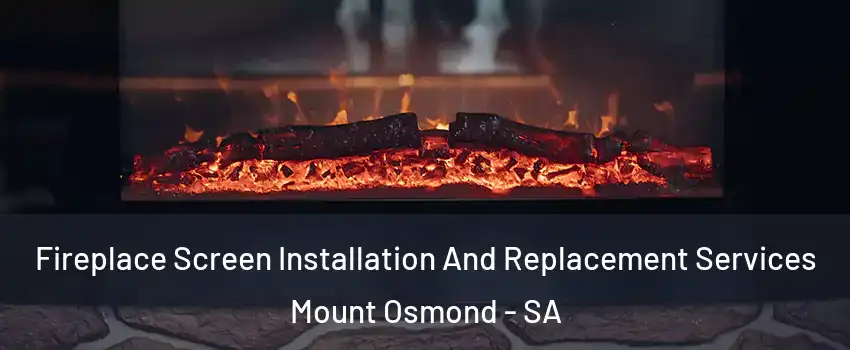 Fireplace Screen Installation And Replacement Services Mount Osmond - SA