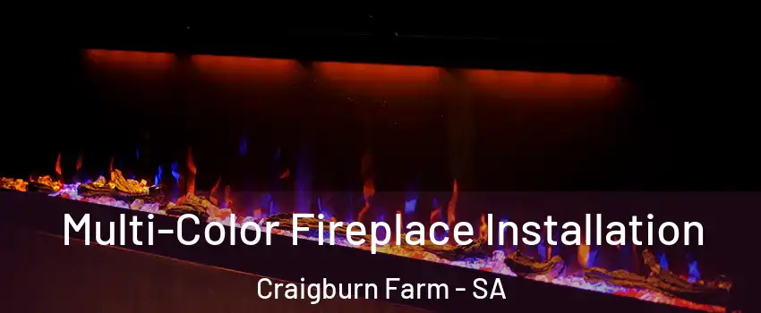 Multi-Color Fireplace Installation Craigburn Farm - SA